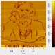 СЗМ портрет Д.И.Менделеева и изображение ячейки углерода